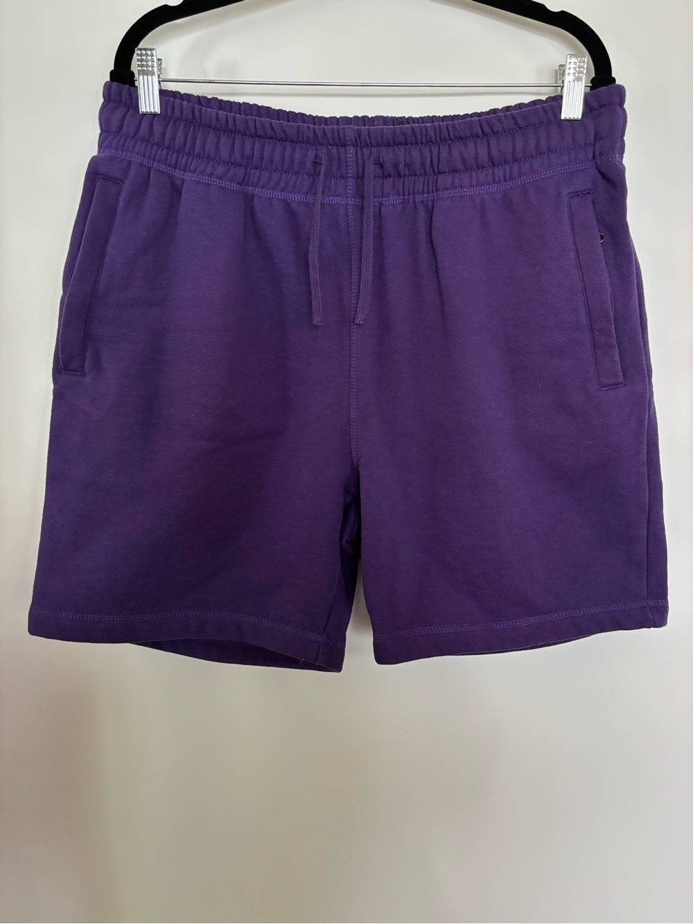 MAISON ARTICLE Premium Essentials Fleece Shorts Purple Size XL